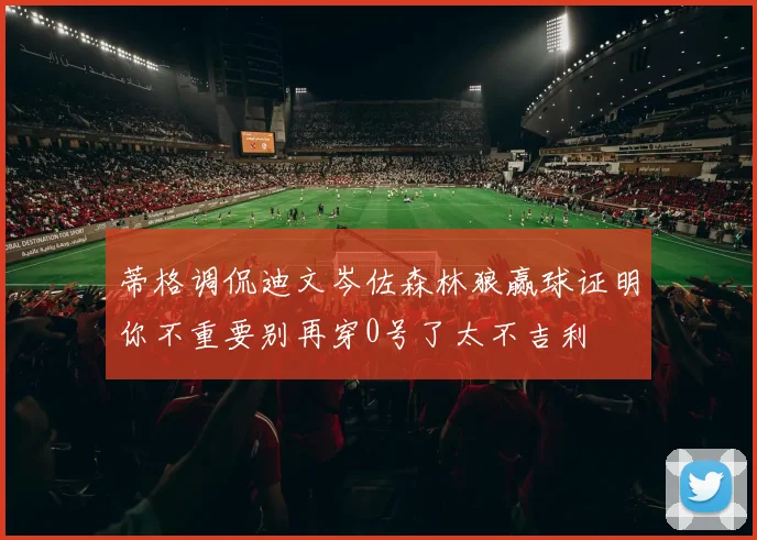 蒂格调侃迪文岑佐森林狼赢球证明你不重要别再穿0号了太不吉利